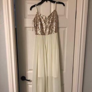 Gold sequin dress NWOT